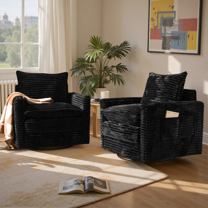 Toject Modular Sectional Sofa, Cloud Couch with Swivel Chairs for Living Room