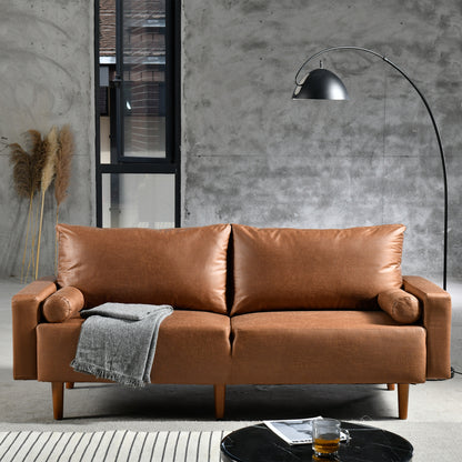 Toject Velvet Sofa，Modern Couches for Living Room，New Material Fabric Easy to Install Sofa Furniture for Small Speace