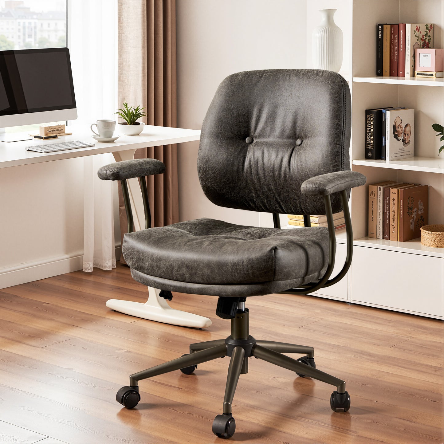 Toject Office Chair, Executive Desk Chair with Lumbar Support