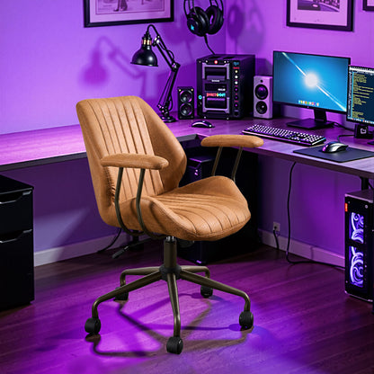 Toject Ergonomic Office Chair, High Back Office Task Chair, Executive Office Chair, Suede Leather
