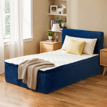 Toject Queen Size Memory Foam Mattress, Soft Bed with Matching Headboard, Medium Firm Mattress in a Box, No Assembly Required and Bed Frame Needed, Support for Modern Bedrooms, Apartment, Gray