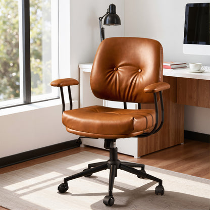 Toject Ergonomic Office Chair, High Back Office Task Chair, Executive Office Chair, Suede Leather