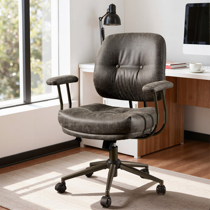 Toject Ergonomic Office Chair, High Back Office Task Chair, Executive Office Chair, Suede Leather