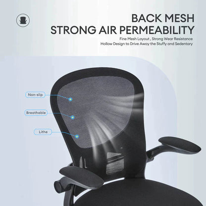 Toject  Ergonomic Office Chair, Mesh Desk Chair With Silent Wheels, Smooth&Durable Gaming Chair For Home,Living Room