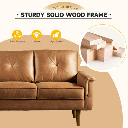 Toject 72"Hot Stamping, Living Room Sofa,  Easy To Install Sofa For Different House Types