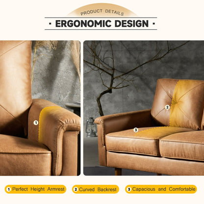 Toject 72"Hot Stamping, Living Room Sofa,  Easy To Install Sofa For Different House Types